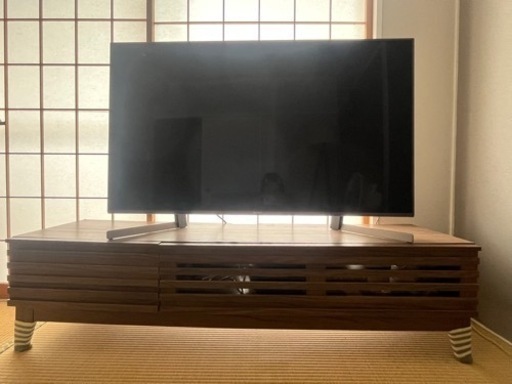 ★テレビ台★北欧テレビボード ★ロータイプ★ウォールナット突板