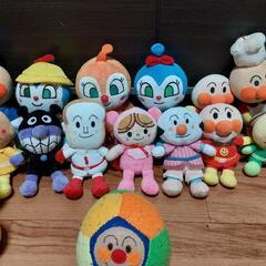 アンパンマンのぬいぐるみセットの画像