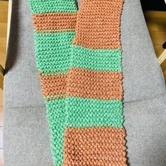 手編みマフラー　🧶ハンドメイドの画像