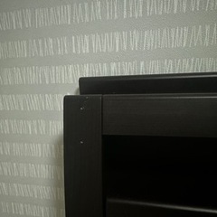 セミダブルベッド(照明、収納、コンセント付き)の画像