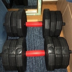 可変式ダンベル18KGセット（片手9kg×2個）/筋トレ ダイエット器具の画像