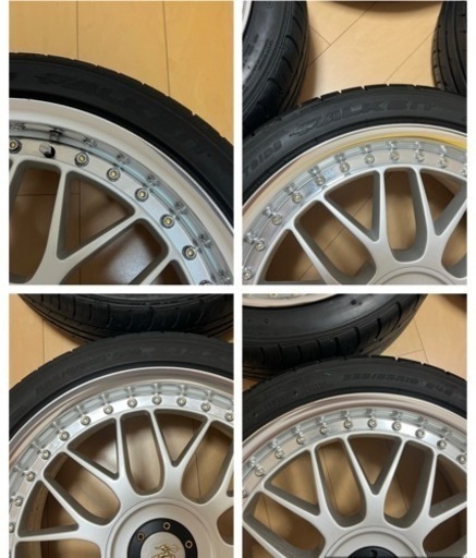 超美品 希少 レイズ セブリング H GT-X メッシュ 18インチ ホイール RAYS SEBRING タイヤ付き バリ山 ファルケ