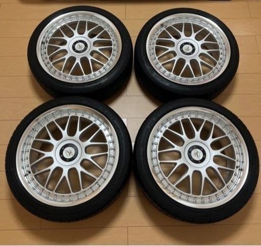 超美品 希少 レイズ セブリング H GT-X メッシュ 18インチ ホイール RAYS SEBRING タイヤ付き バリ山 ファルケン 当時物