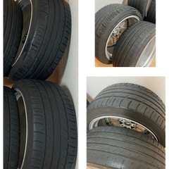 超美品 希少 レイズ セブリング H GT-X メッシュ 18インチ ホイール RAYS SEBRING タイヤ付き バリ山 ファルケン 当時物の画像