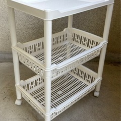 中古◆３段収納ラック◆キッチンワゴン◆