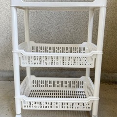 中古◆３段収納ラック◆キッチンワゴン◆の画像