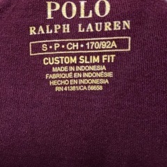 Tシャツ(ラルフローレン・えんじ色)の画像