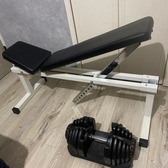 可変式ダンベル40kg(1つ)+ベンチ