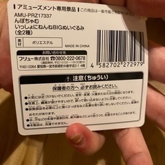 UFOキャッチャー限定✨タグ付き✨んぽちゃむ人形✨の画像