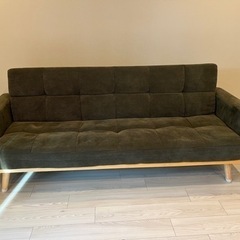家具 ソファ 3人掛けソファ　ソファベッド　グリーン