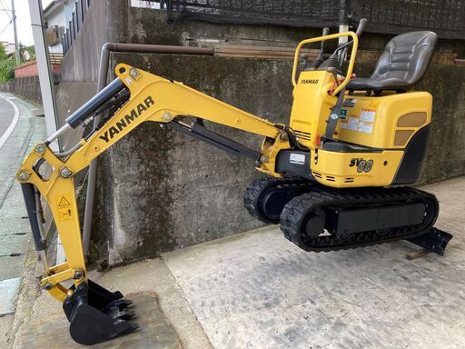 611時間稼働 久留米 ヤンマー SV08-1A 後方小旋回 可変足 倍速 動画有 家庭菜園♬ 入門♬ ミニ ユンボ ショベル