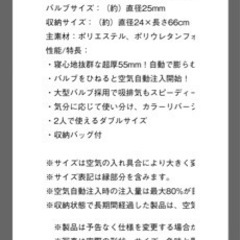 55セルフインフレートマット・DUOの画像
