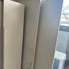 【7/14までに取りにこれる方限定0円】 白いスチール棚(一つは引き出し付き)　IKEA - FJÄLKINGE フィェルキンゲ シェルフユニットの画像