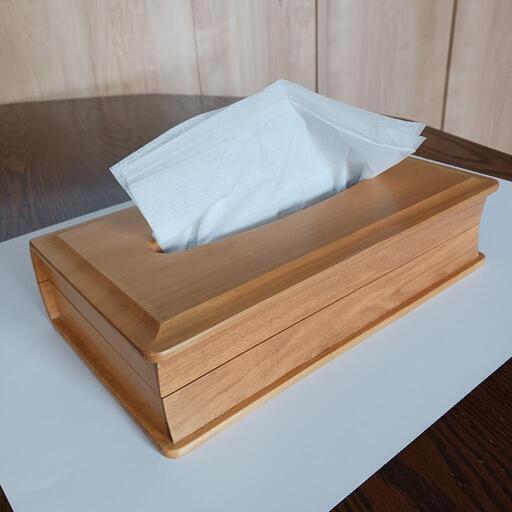 《完売御礼》【  木製ティッシュボックス 】　旭川家具製品　　家具 雑貨 クラフト