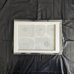美術品 紙工芸 色紙 紙絵 紙ちぎり絵 額縁＋写真フレーム付きの画像