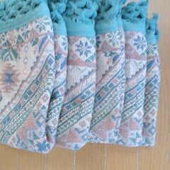 クッションカバー6枚セット　未使用　ゴブラン織　ロココ調柄フサ付き　輸入雑貨店で購入の画像