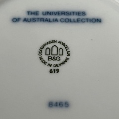 デンマーク製★COPENGAGEN PORCELAIN コペンハーゲンポーセリン製プレート18cm The Australian National University （ANU）オーストラリア国立大学の絵皿18cm シリアルナンバー入り　の画像