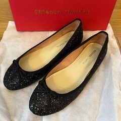グリッター バレエシューズ 38サイズ