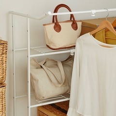 伸縮押入れ収納ラックの画像