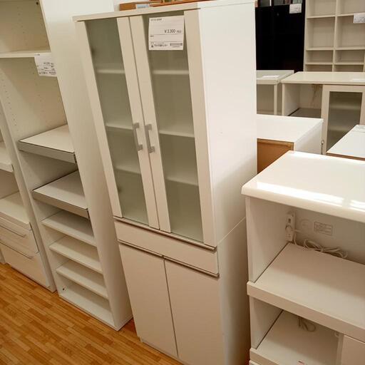 ★ジモティ割あり★ NITORI　食器棚　ホワイト　クリーニング済　YJ3111