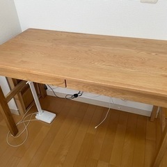 無印良品　オーク無垢材デスク
