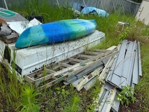 アルミボート　2馬力ハンドエレキ　中古バッテリー