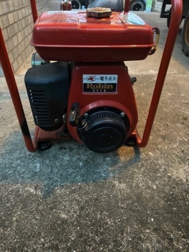 簡易動作確認済み☆加藤ポンプ☆農作業機ガソリンエンジン☆MKD80エンジンポンプ☆ロビンEY18 農業水道☆