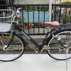 【27インチ自転車】美品❗️6段変速　LEDオートライト付　前後タイヤ、鍵新品❗️スペアキーあり　若林自転車　膳所電話　SALE中❗️　の画像