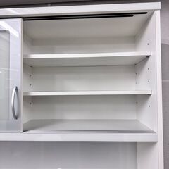 18628 ㈱高橋木工所 2枚ガラス扉 ソフトクローズ キッチンボード 