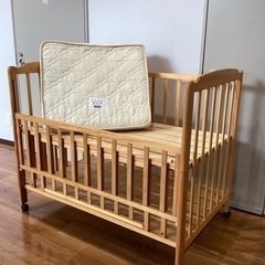 ベビーベッド【町田市再生家具】240946の画像