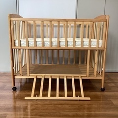ベビーベッド【町田市再生家具】240946の画像
