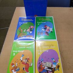 ◆お引取り限定/三重県/値引不可(値引きコメント返信不可)◆中古 Disney ディズニー WORLD OF ENGLISH VHS ビデオ 4本 [G-85]の画像
