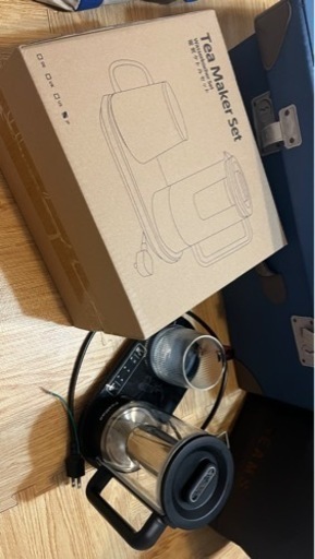 電気ケトル ガラス カップウォーマー　セット