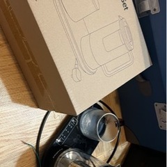 電気ケトル ガラス カップウォーマー　セット