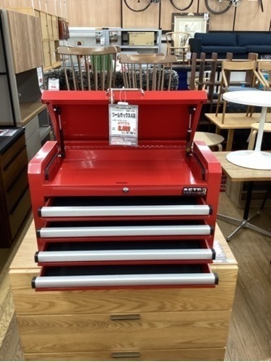 KG-25【新入荷　リサイクル品】アストロプロダクツ　ツールボックス4段　赤