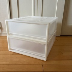 無印　PP衣装ケース 2個セットの画像