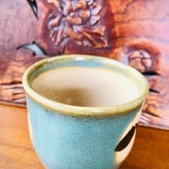 羽島焼　湯呑み　昭和レトロの画像