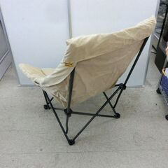 美品 アウトドアチェア ナチュラルシーズン アイボリー 収納ケース付き アウトドアソファ ビッグ コメリ ファブリック 札幌 西野店の画像