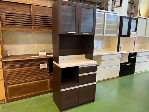 【愛品館八千代店】Pamouna　パモウナ　サイレントレール　２枚扉キッチンボード