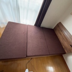 セミダブル　ベッド　マット付き
の画像