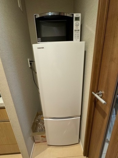 美品　東芝　TOSHIBA GR-V17BS(W)2ドア冷蔵庫（170L 右開き）