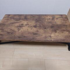 【天板2倍】キャスター付きテーブルの画像