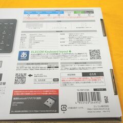 新品 エレコム Bluetoothコンパクトキーボード TK-FBP101BK ブラック パンタグラフ式 薄型 マルチOS対応 ELECOM 札幌 西岡店の画像