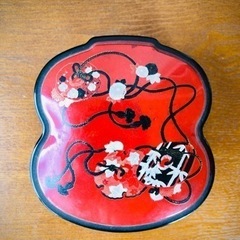 昭和レトロ　漆器　弁当箱　菓子入れ　ひょうたん型の画像