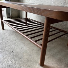 IKEAテーブル LISTERBY リステルビー コーヒーテーブル, オーク材突き板, 140x60 cmの画像