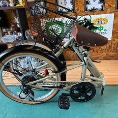 【愛品館八千代店】コメリ　ナチュラルシーズン　20インチ折りたたみ自転車の画像
