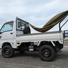 【公認】サンバートラック4インチＵＰ　低走行　切替４ＷＤ🛻