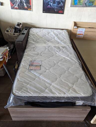 【Ｂ品】２モーター電動リクライニングベッド、マットレス付　現品限り