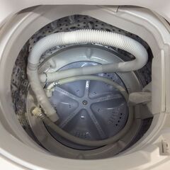 JT9136【SHARP/シャープ 4.5㎏洗濯機】美品 2022年製 ES-GE4F 家電 洗濯 簡易乾燥付の画像