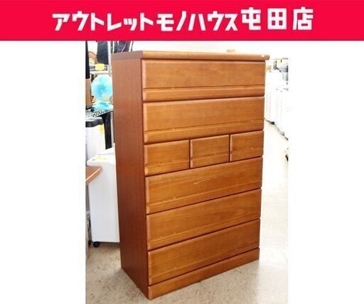 6段ハイチェスト 幅90cm サンコウ シーク90HC ブラウン 洋服収納 タンス 箪笥 たんす ☆ 札幌市 北区 屯田